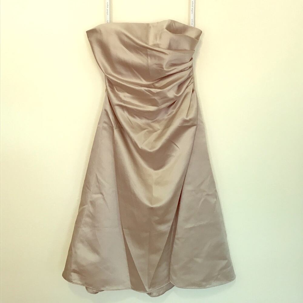 Gold Alfred Angelo Strapless Dress
